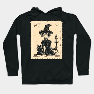 Witch and Black Cat Hoodie